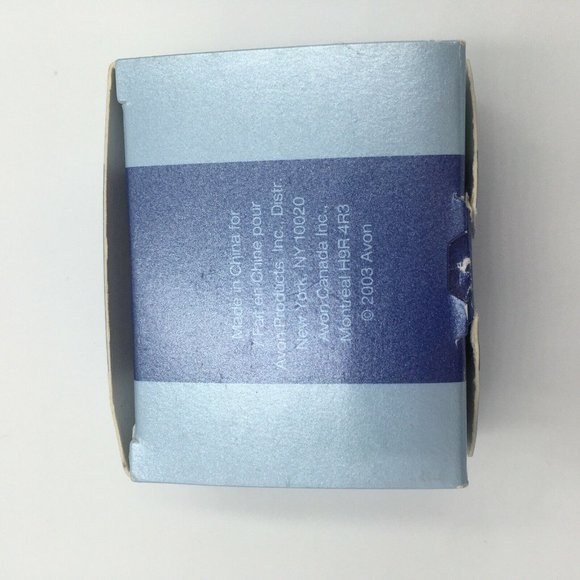 AVON Silver Plated (SP) Faceted Aqua Blue Rhinestone Pierced Stud Earrings, 2003 - Picture 7 of 7